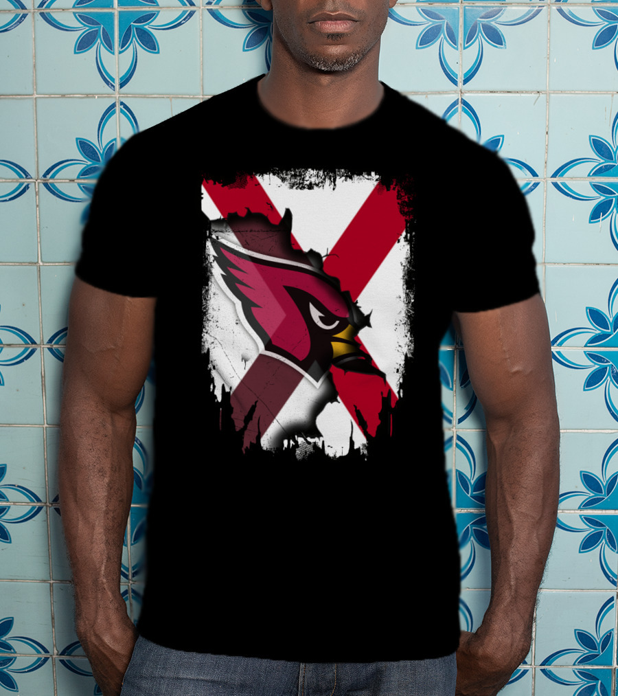 Together Alabama Cardinal Spirit Flag T-Shirt