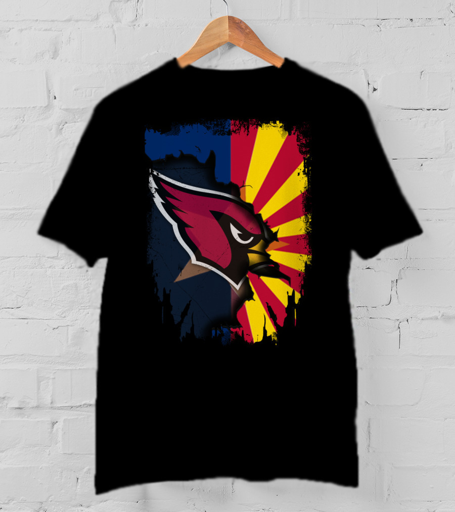 Arizona Cardinals Together State Pride Flag Burst T-Shirt