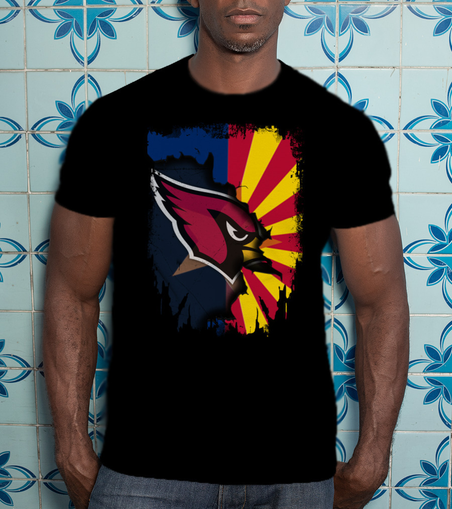 Arizona Cardinals Together State Pride Flag Burst T-Shirt
