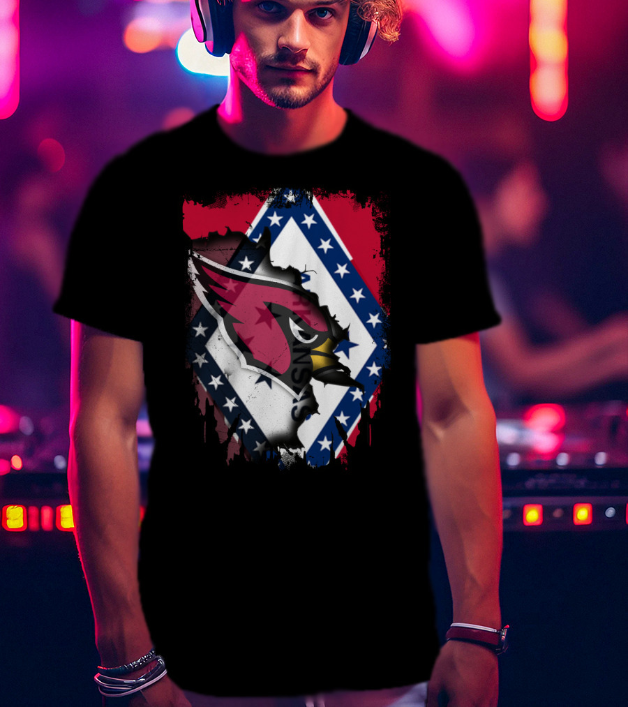 Together Arkansas Cardinals Flag Fusion T-Shirt