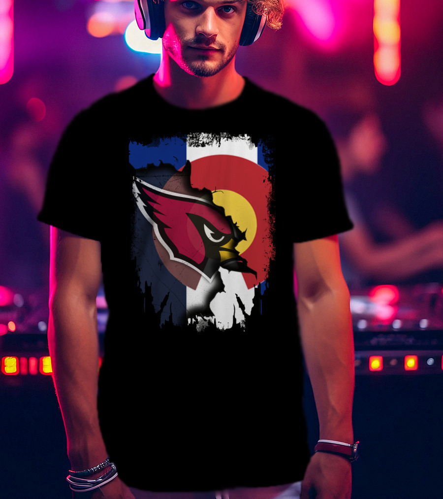 Together Colorado Cardinals Flag Fusion T-Shirt
