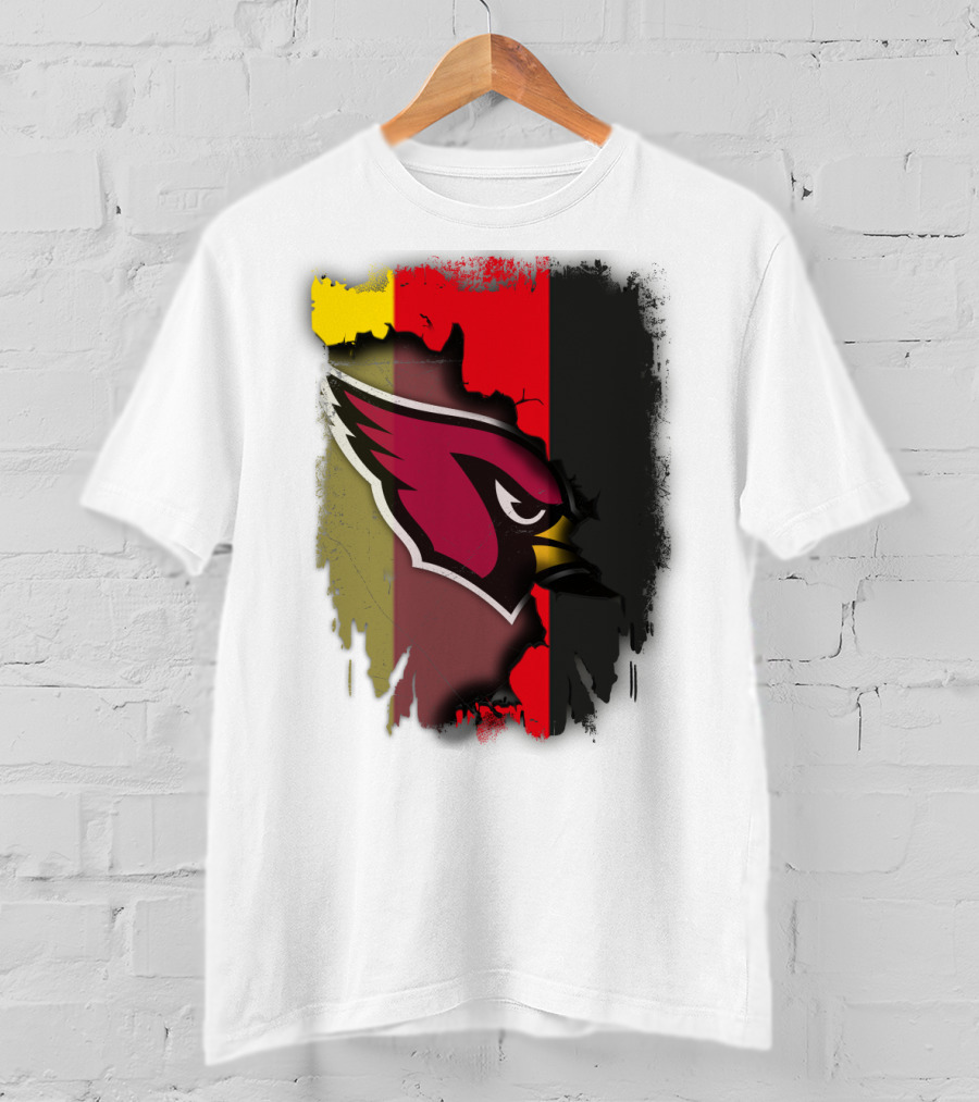 Germany Flag Colors With Cardinals T-Shirt
