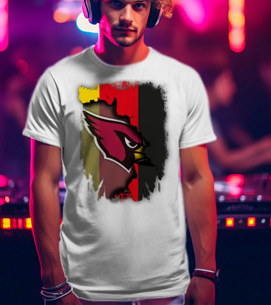 Germany Flag Colors With Cardinals T-Shirt
