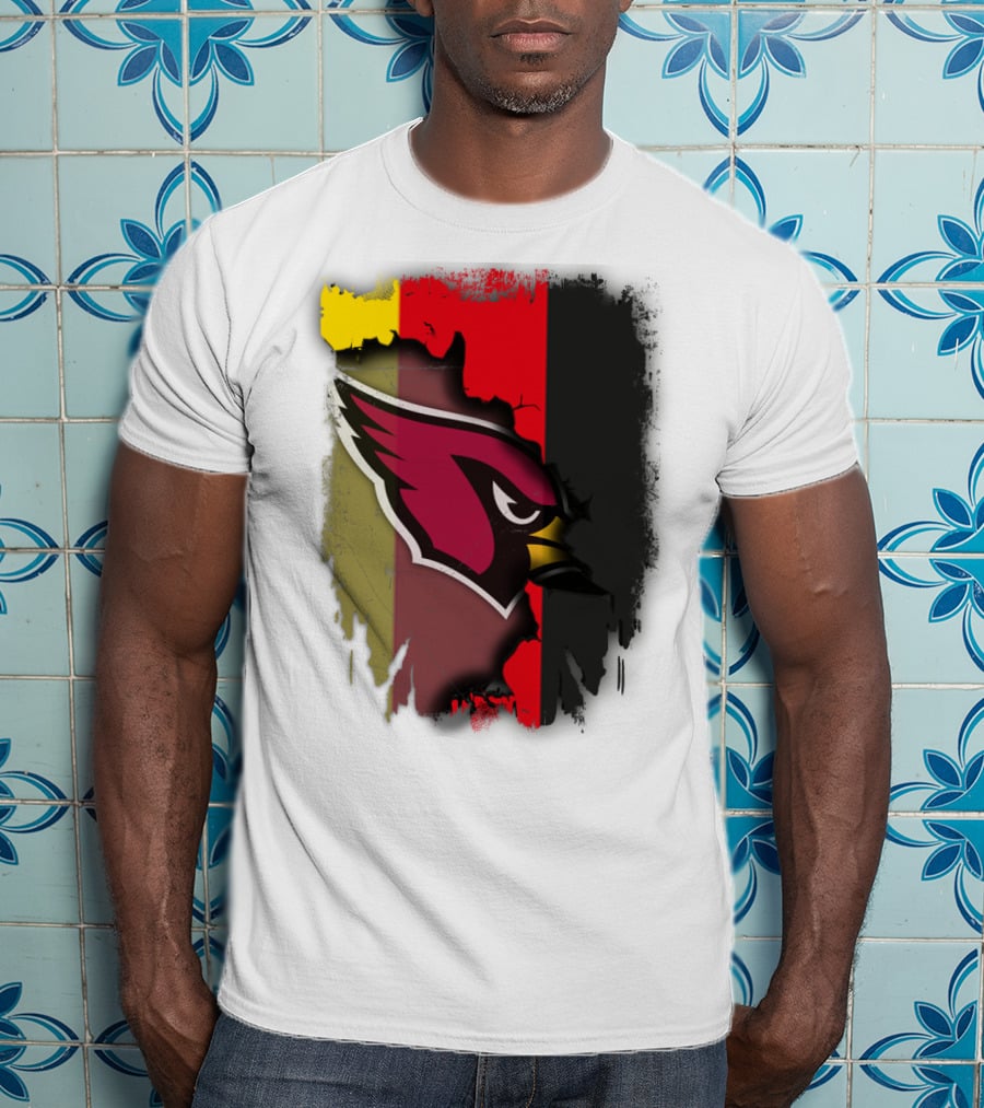 Germany Flag Colors With Cardinals T-Shirt