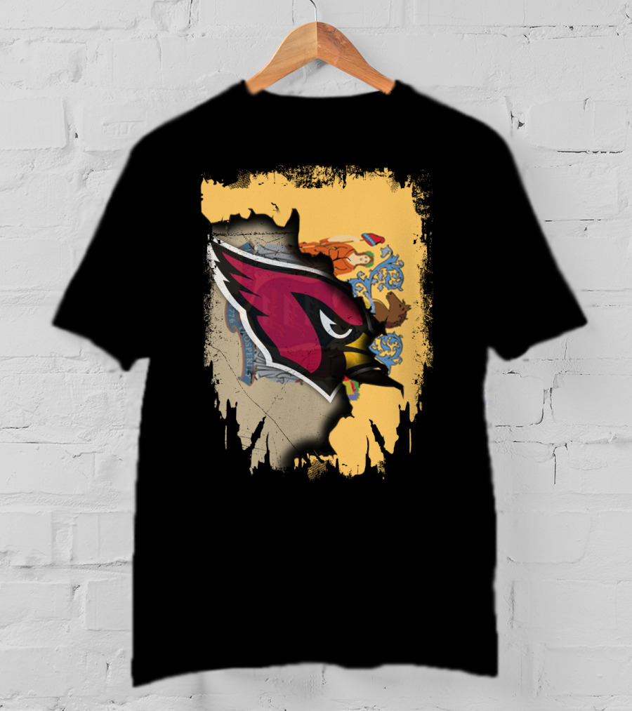 Together New Jersey State With Cardinals T-Shirt