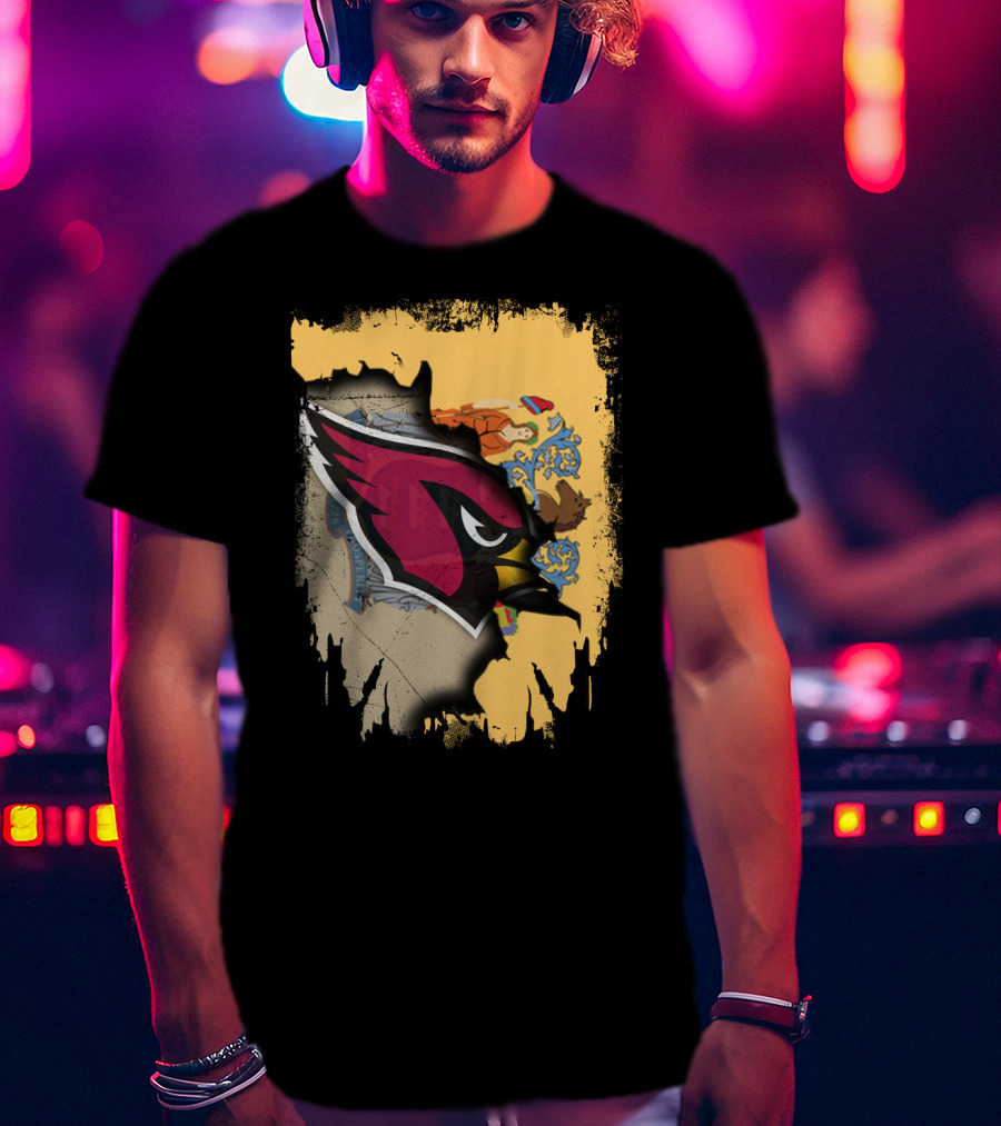 Together New Jersey State With Cardinals T-Shirt