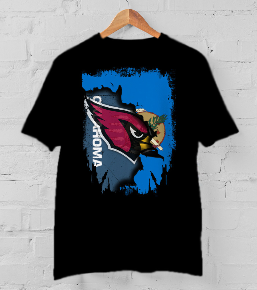 Oklahoma Cardinals Fusion With State Flag Elements T-Shirt