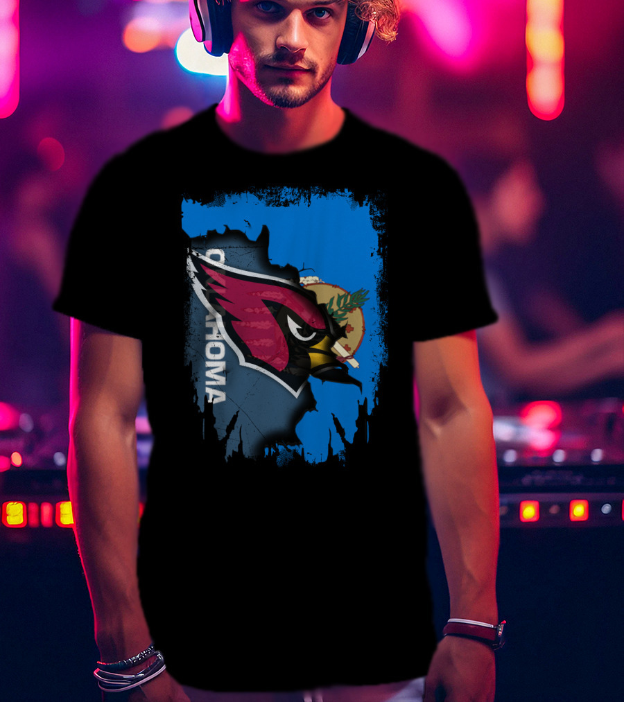 Oklahoma Cardinals Fusion With State Flag Elements T-Shirt