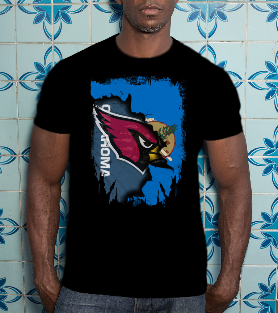 Oklahoma Cardinals Fusion With State Flag Elements T-Shirt