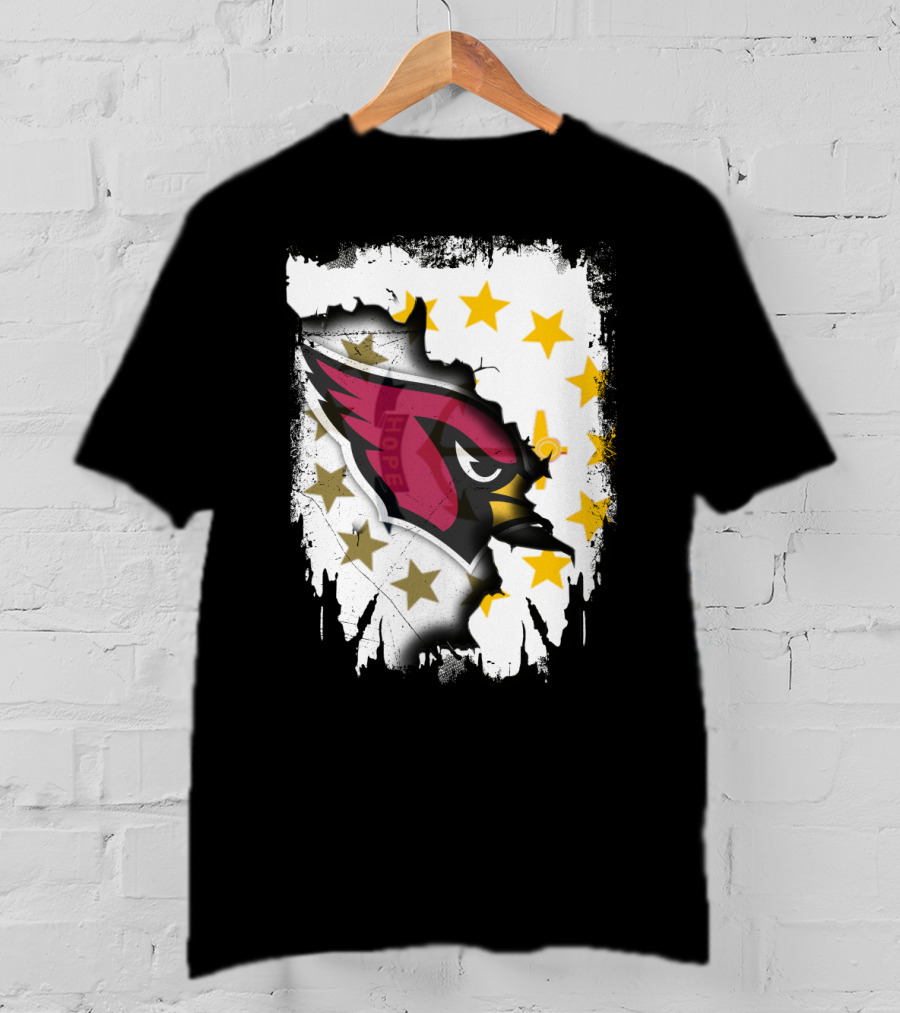 Rhode Island Together With Cardinal And Stars T-Shirt