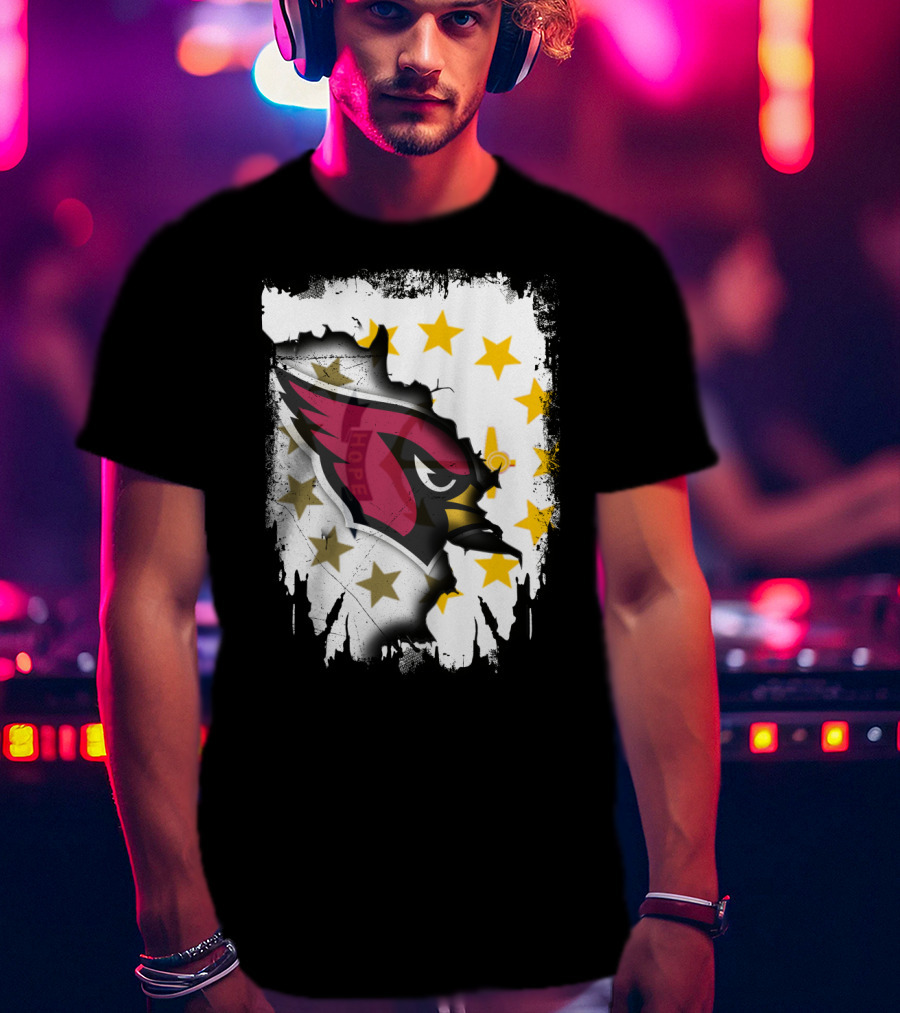 Rhode Island Together With Cardinal And Stars T-Shirt