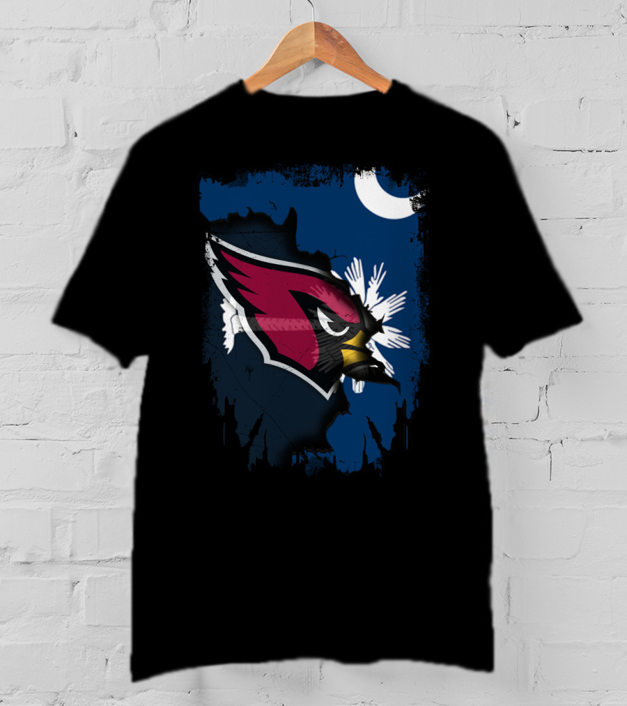 Together South Carolina Cardinals Iconic Crescent Palmetto T-Shirt
