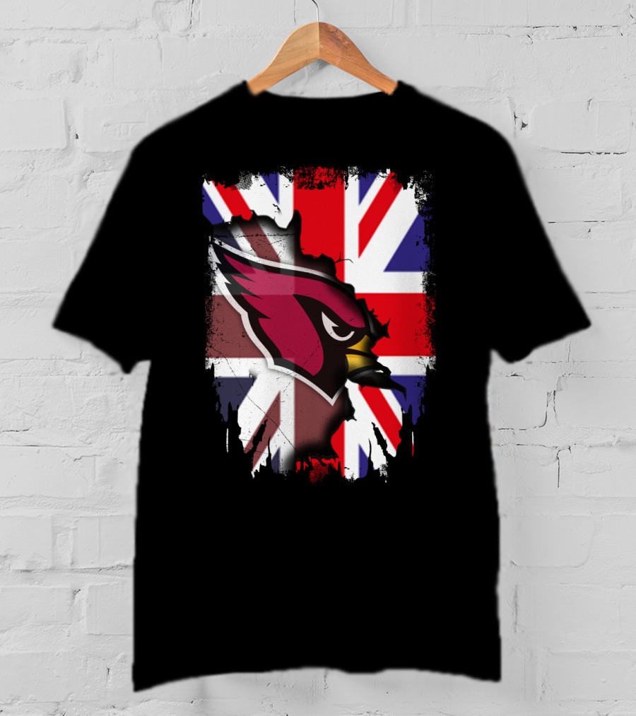United Kingdom Union Jack With Cardinals T-Shirt