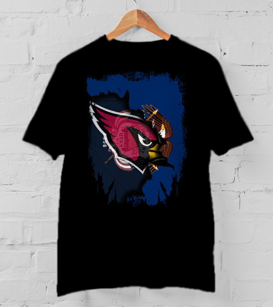 Together Utah Cardinals Face-Off Hybrid T-Shirt