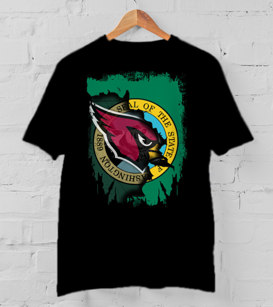 Washington State Seal Cardinals Integration T-Shirt
