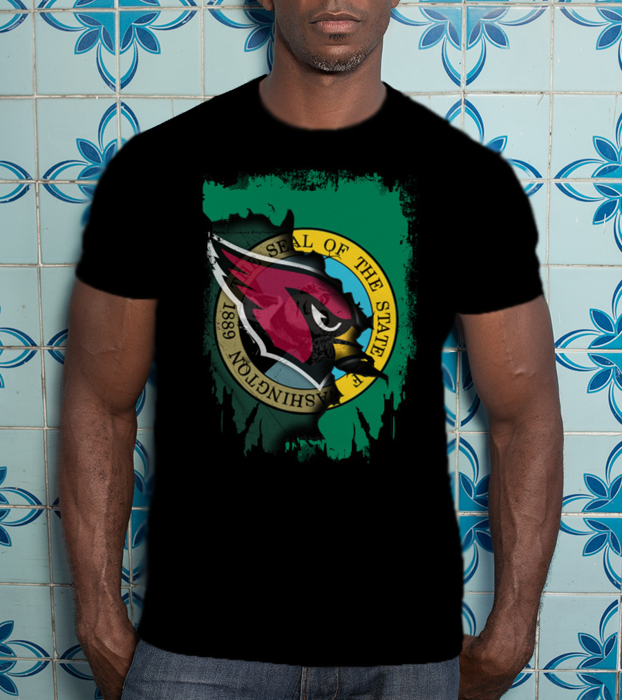 Washington State Seal Cardinals Integration T-Shirt