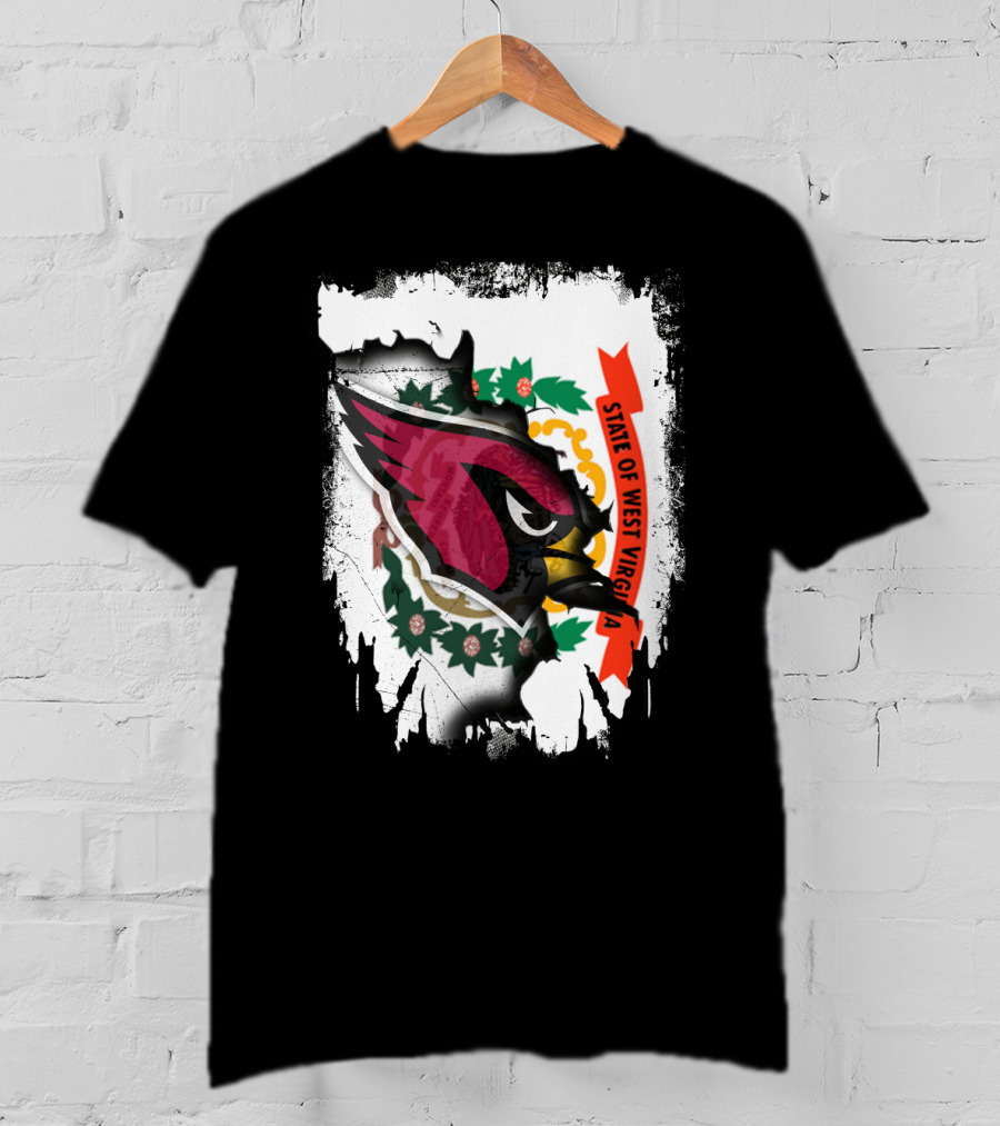 State Of West Virginia Cardinals Vintage Emblem T-Shirt