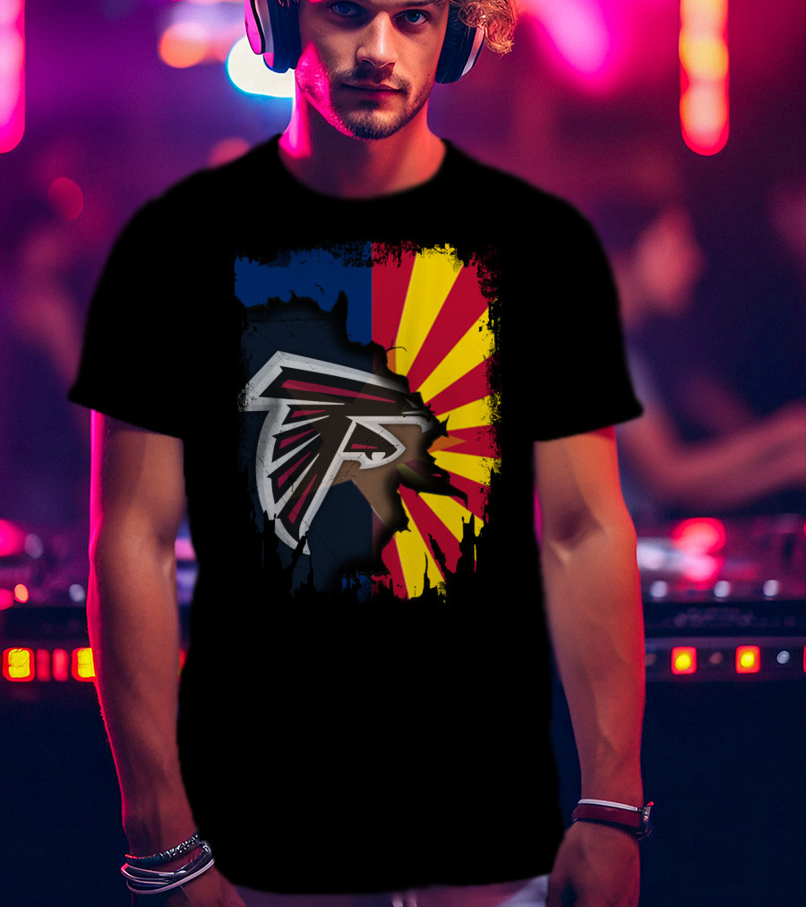 Arizona Pride With Falcons Logo Integration T-Shirt