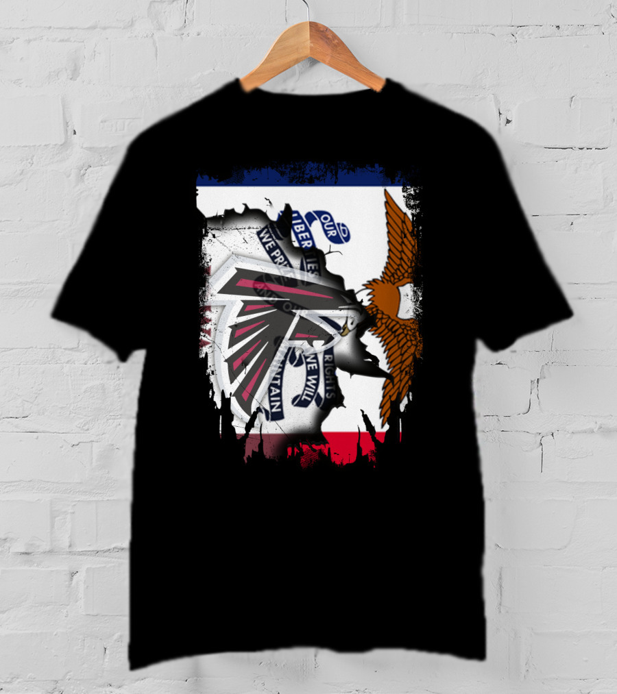 Together Iowa Proudly Featuring Falcons And State Seal Elements T-Shirt