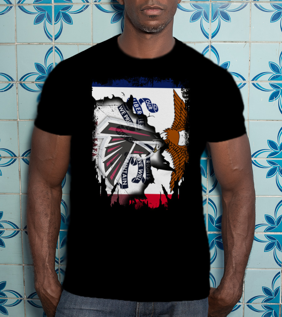 Together Iowa Proudly Featuring Falcons And State Seal Elements T-Shirt