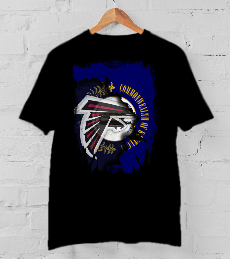 Commonwealth Of Kentucky And Atlanta Falcons United T-Shirt