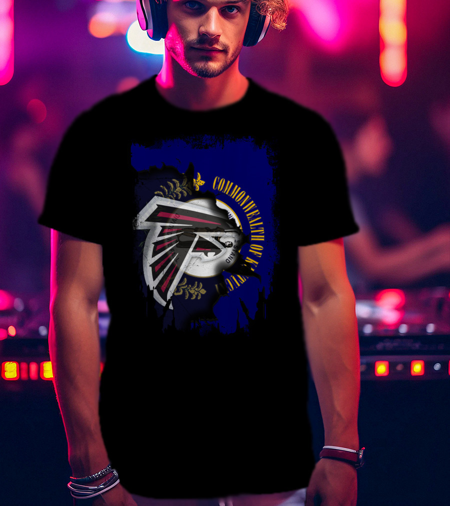 Commonwealth Of Kentucky And Atlanta Falcons United T-Shirt