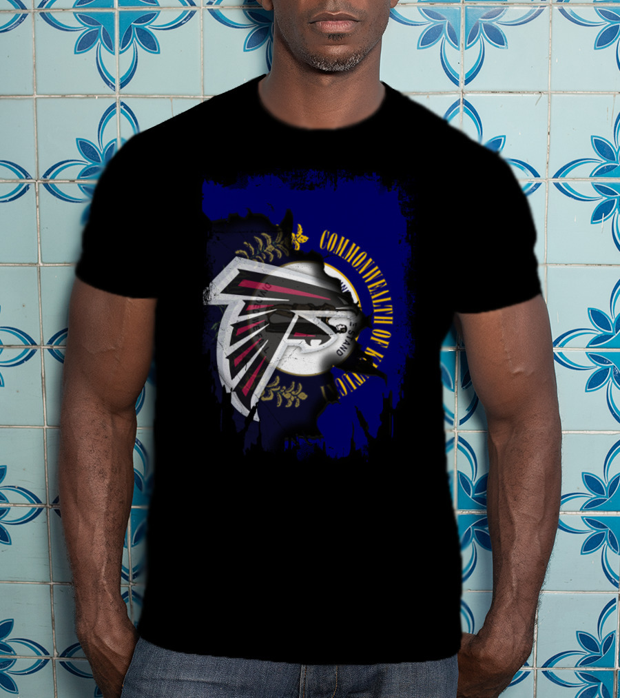 Commonwealth Of Kentucky And Atlanta Falcons United T-Shirt