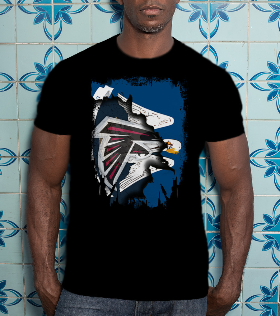 Together Louisiana With Falcons And Eagles T-Shirt