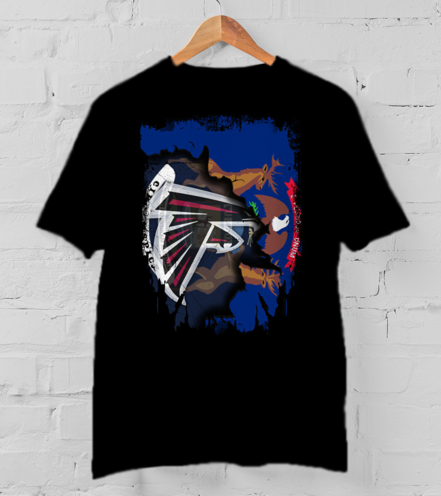 Together Michigan With Atlanta Falcons And State Flag T-Shirt