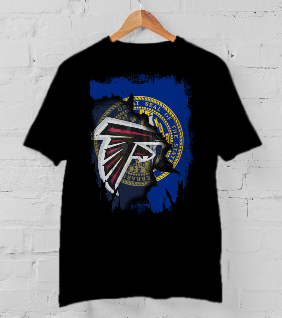 Together Nebraska State Seal With Falcons T-Shirt