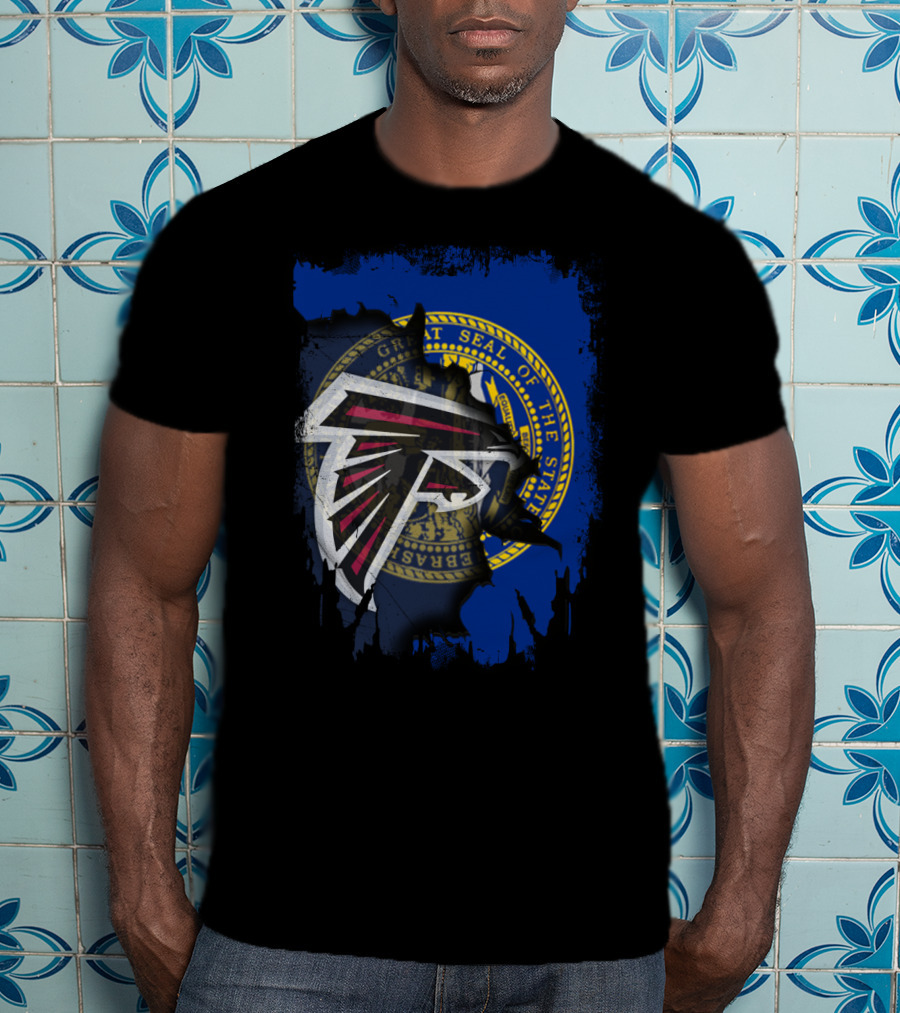 Together Nebraska State Seal With Falcons T-Shirt