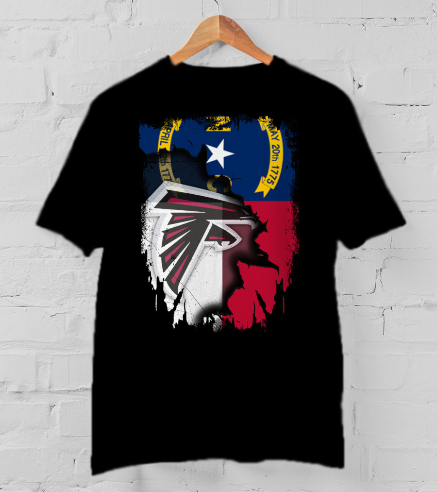 North Carolina Flag Falcons Emblem Unity T-Shirt