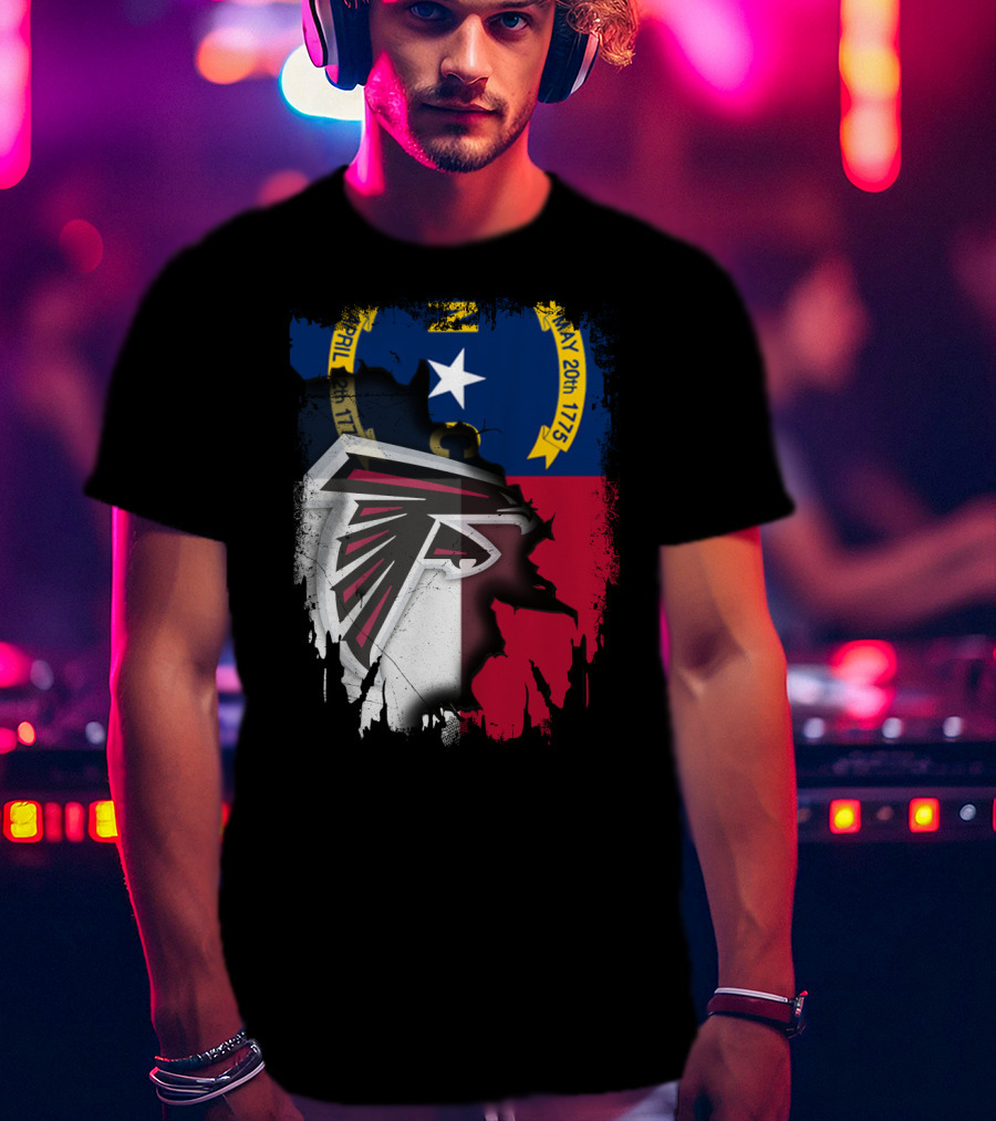 North Carolina Flag Falcons Emblem Unity T-Shirt