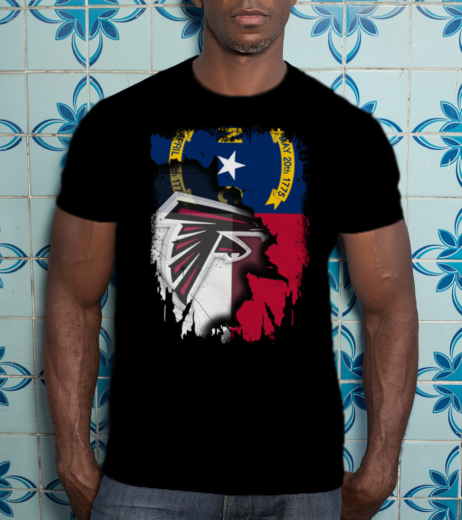 North Carolina Flag Falcons Emblem Unity T-Shirt