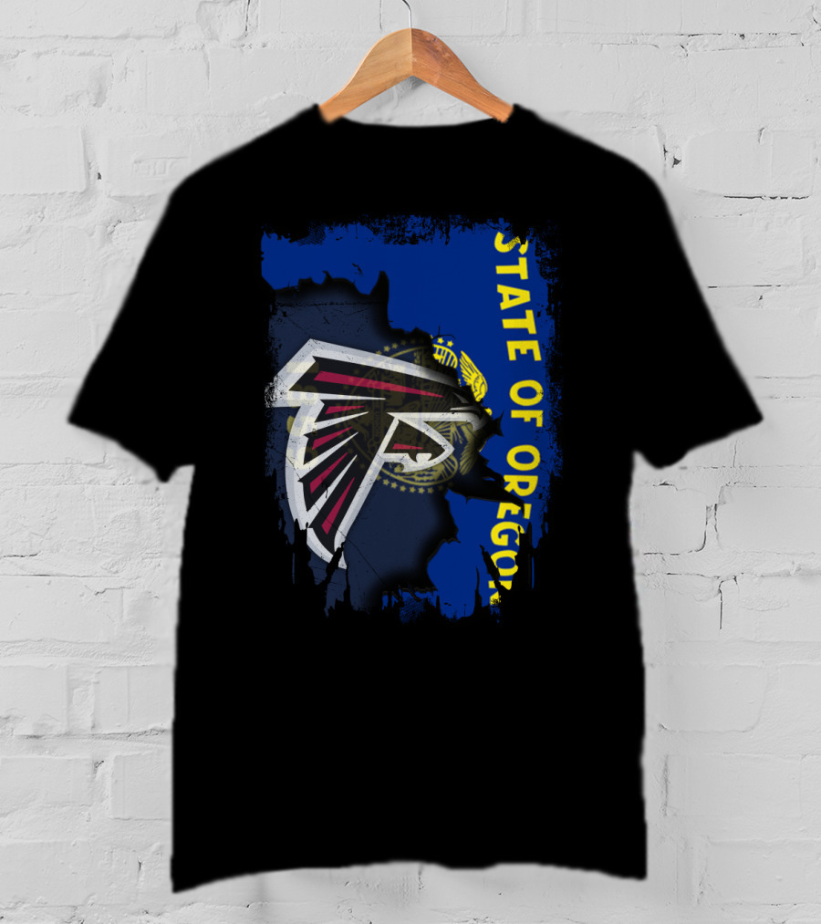 State Of Oregon Falcons Logo Blend T-Shirt