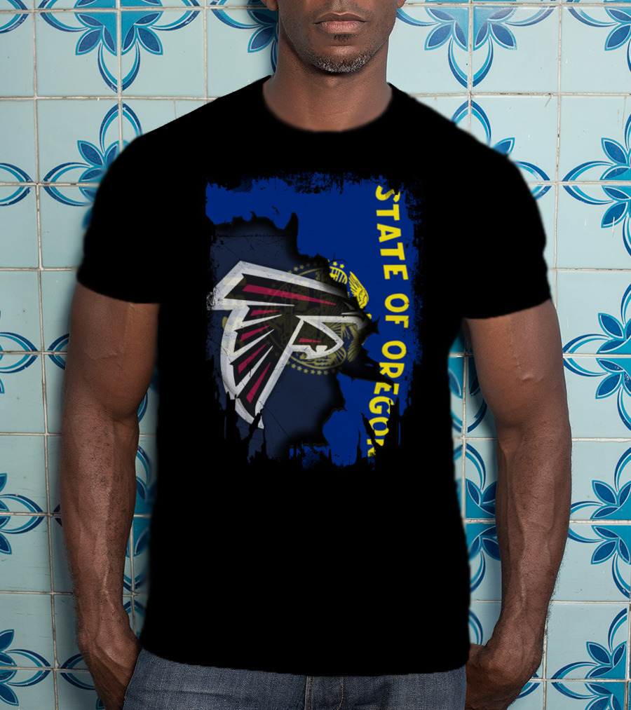 State Of Oregon Falcons Logo Blend T-Shirt