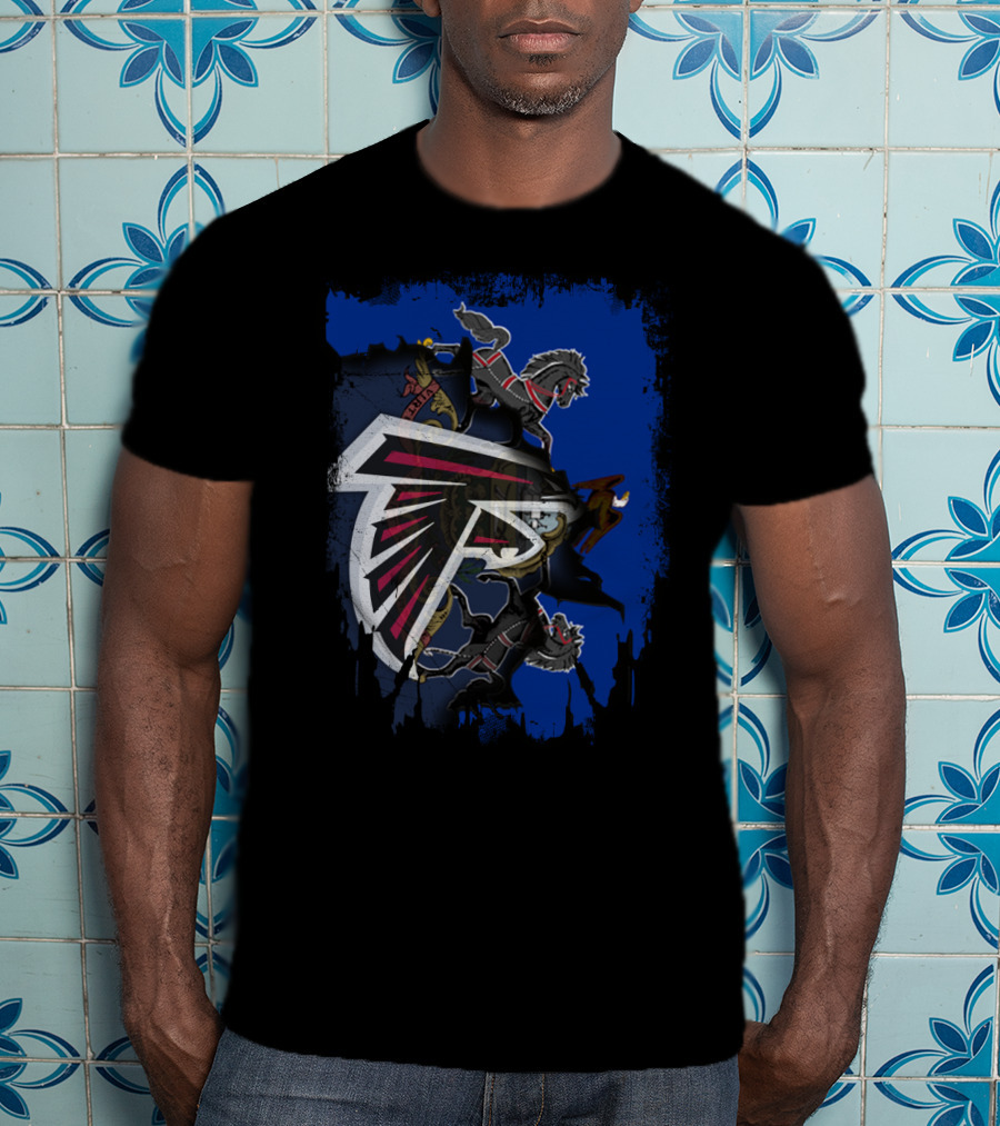 Together Pennsylvania Falcons Coat Of Arms Logo Collaboration T-Shirt