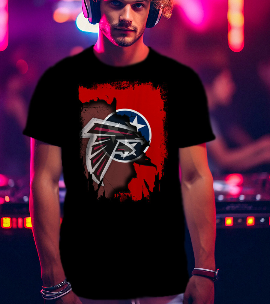 Together Tennessee Falcons State Flag Fusion T-Shirt