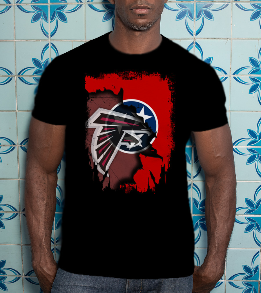 Together Tennessee Falcons State Flag Fusion T-Shirt