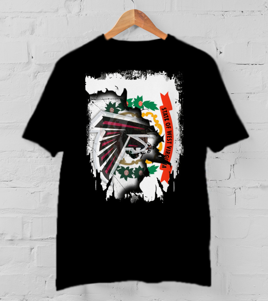 State Of West Virginia Falcons Emblem Collaboration T-Shirt