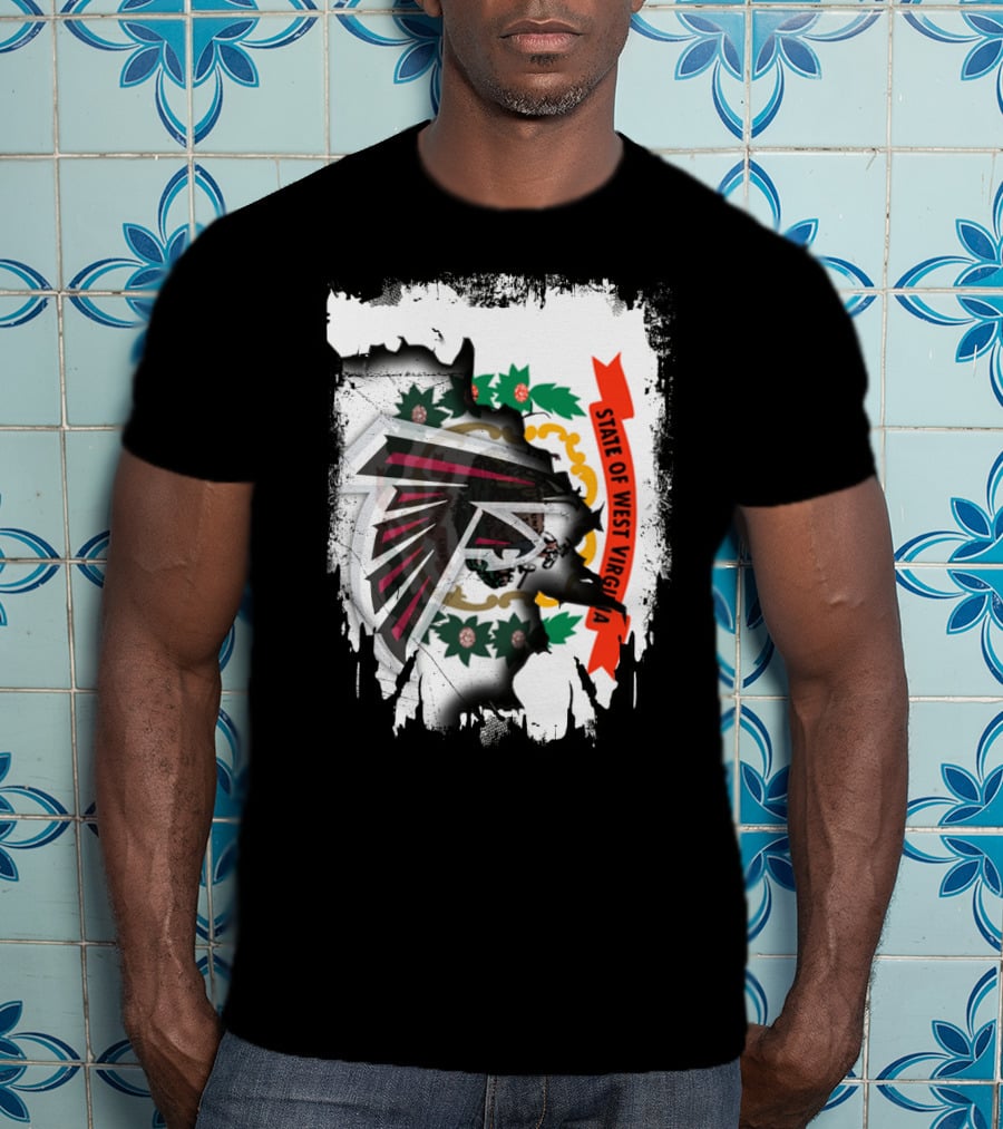 State Of West Virginia Falcons Emblem Collaboration T-Shirt