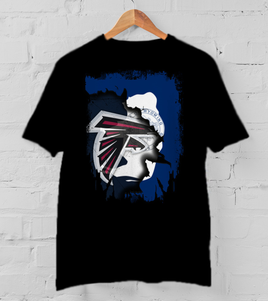 Wyoming State Pride With Atlanta Falcons T-Shirt