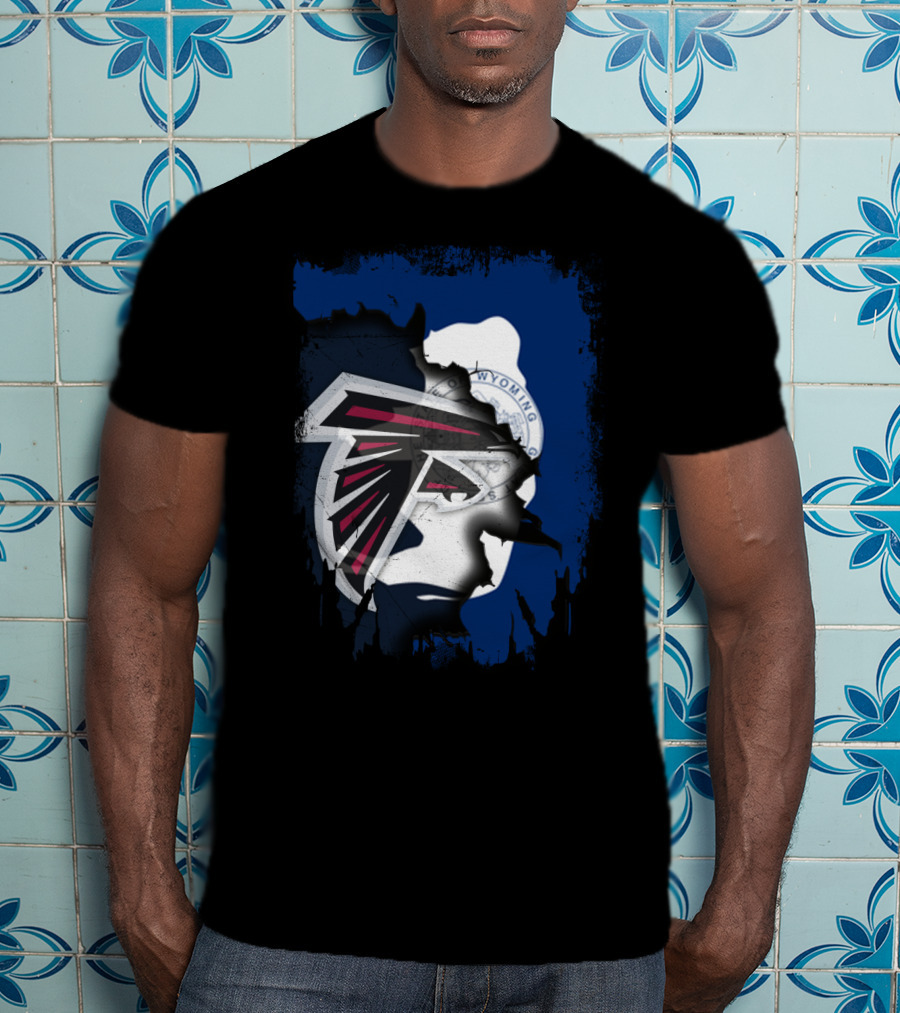 Wyoming State Pride With Atlanta Falcons T-Shirt