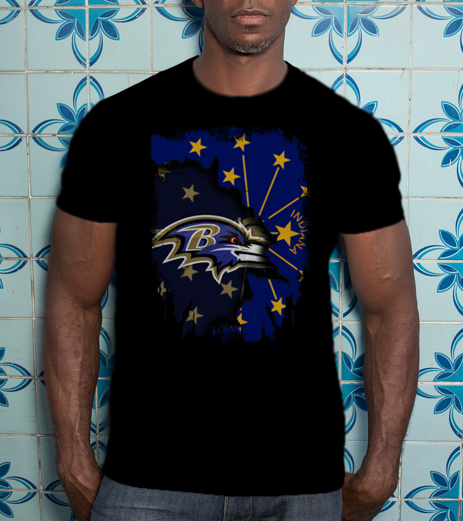 Indiana Ravens United With Stars And Torch T-Shirt