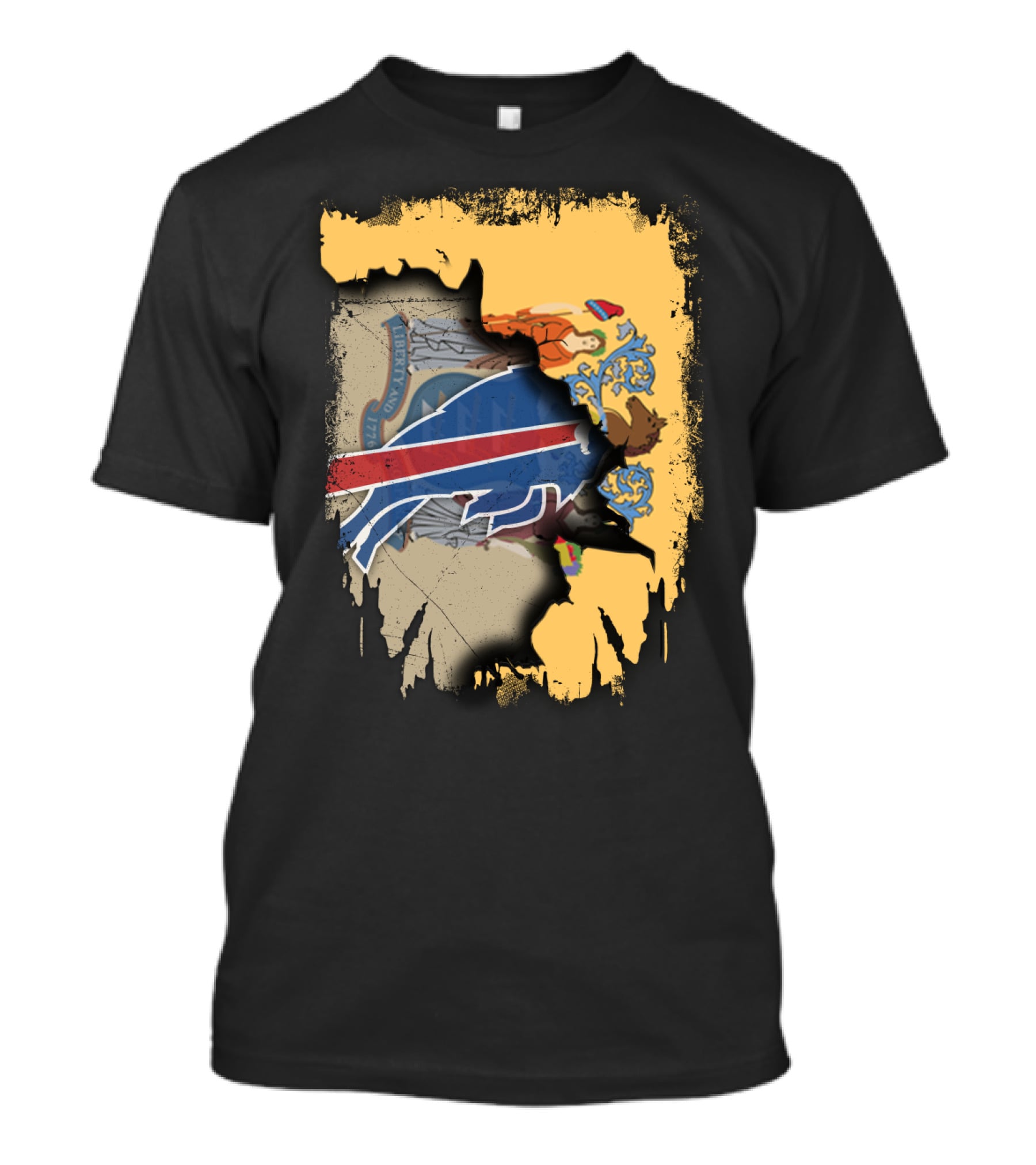 Together New Jersey With Bills Crest And Buffalo T-Shirt