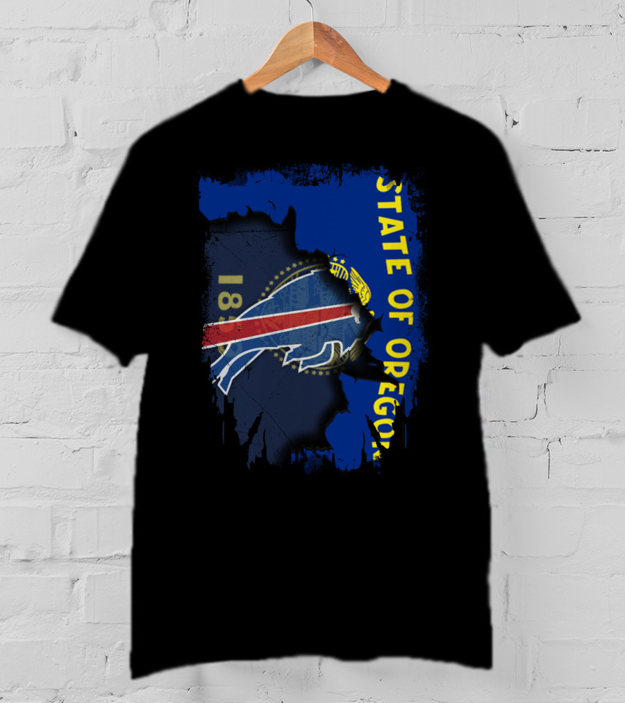 STATE OF OREGON 1859 Buffalo Bills T-Shirt
