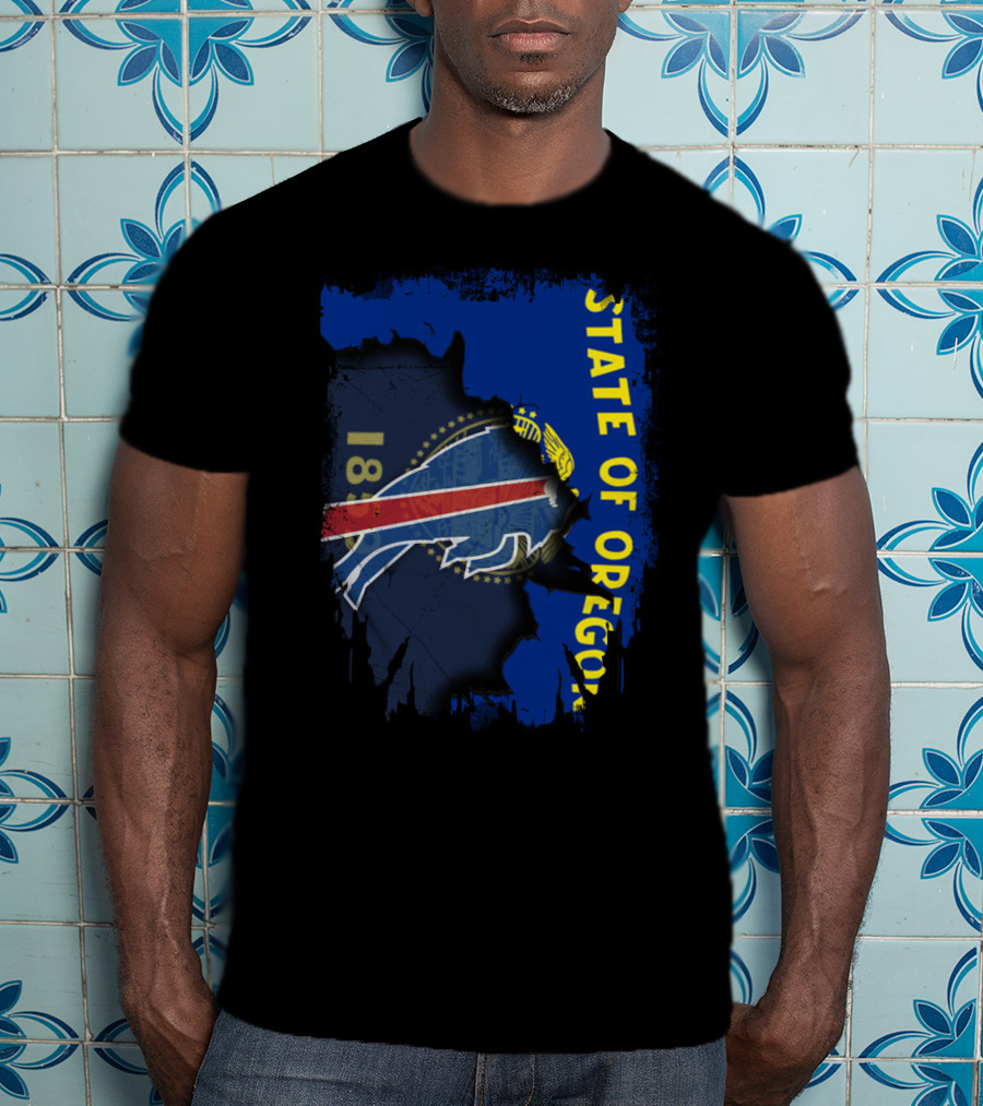 STATE OF OREGON 1859 Buffalo Bills T-Shirt