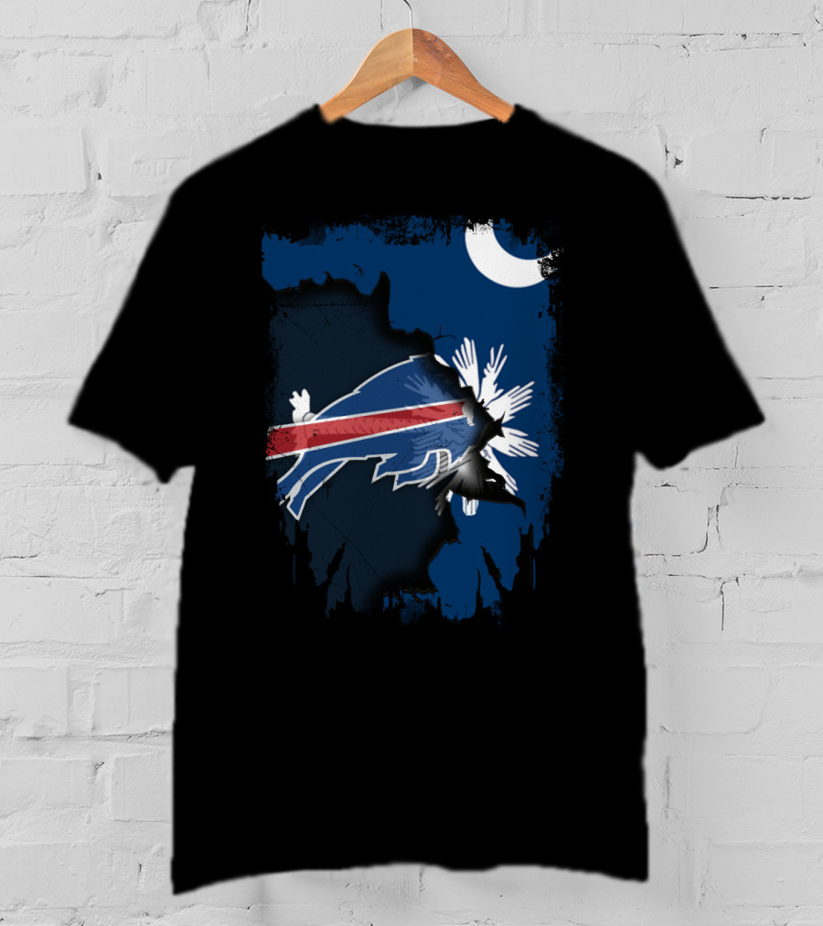 Together South Carolina Bills Moon Palmetto T-Shirt