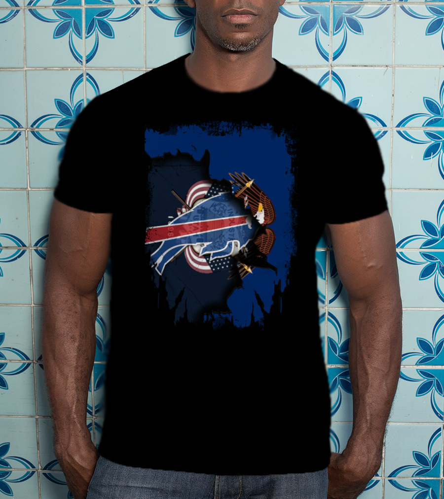 Utah United With Patriotic Buffalo Eagles T-Shirt