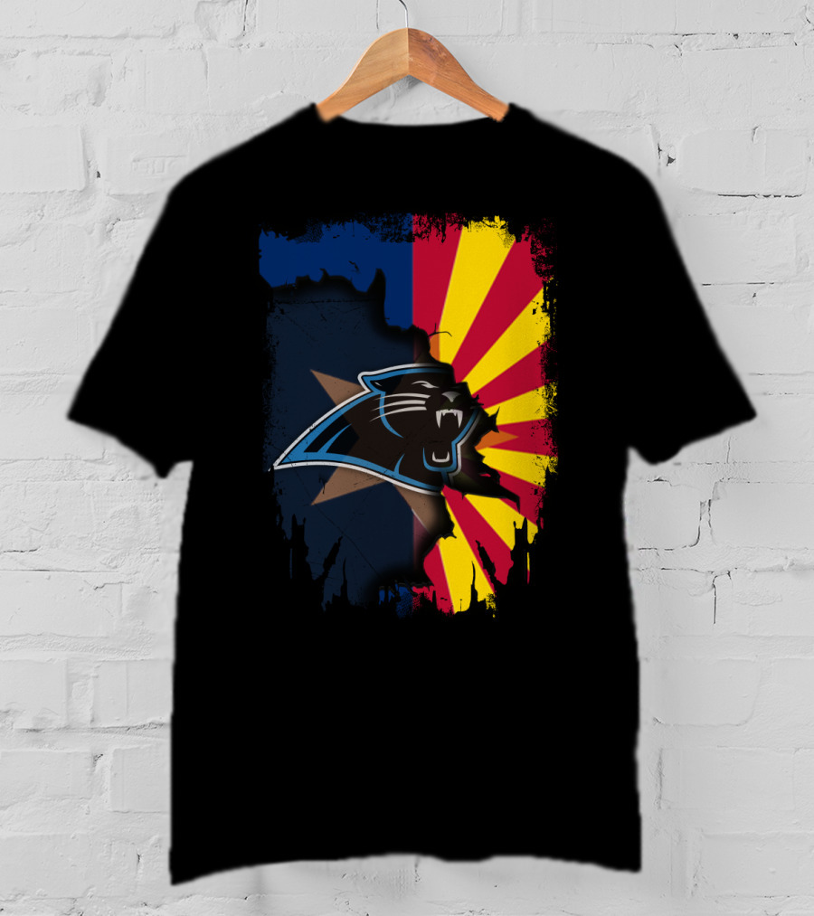 Arizona Panthers Unity With Sunburst Flag T-Shirt